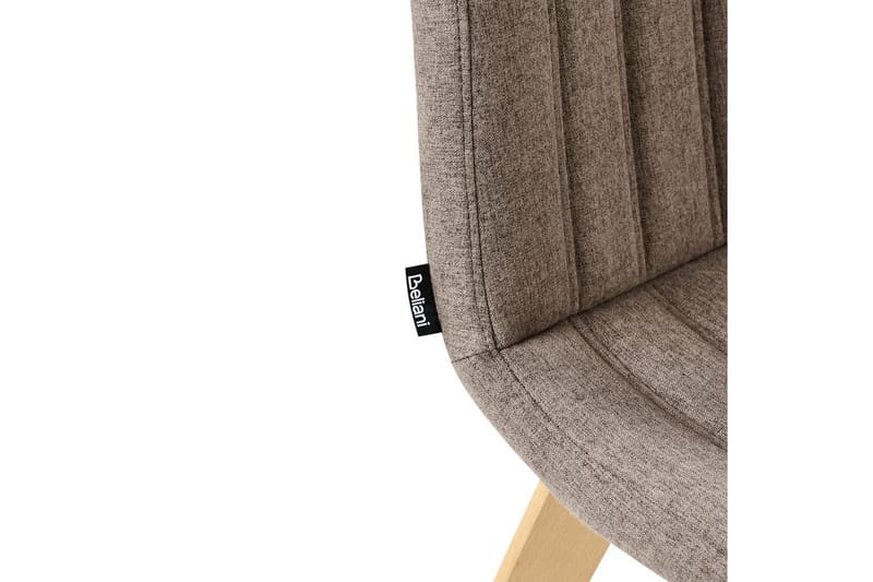 Set med 2 matstolar Calgary - Brunt, ljust trä - Möbler - Stolar & fåtöljer - Matstol & köksstol