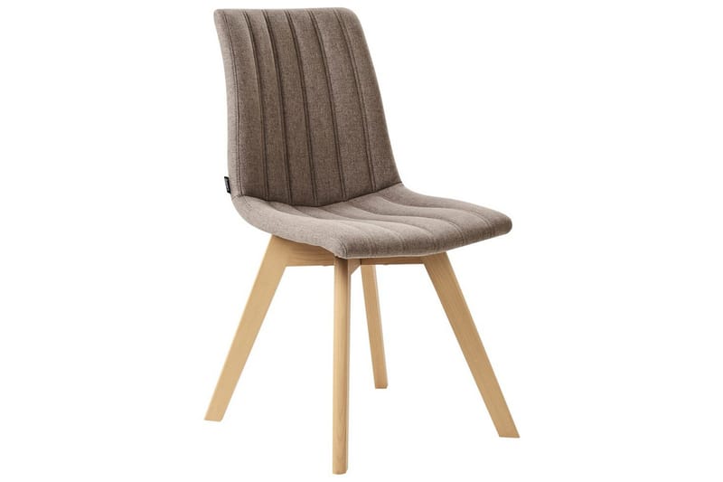 Set med 2 matstolar Calgary - Brunt, ljust trä - Möbler - Stolar & fåtöljer - Matstol & köksstol