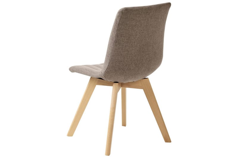 Set med 2 matstolar Calgary - Brunt, ljust trä - Möbler - Stolar & fåtöljer - Matstol & köksstol