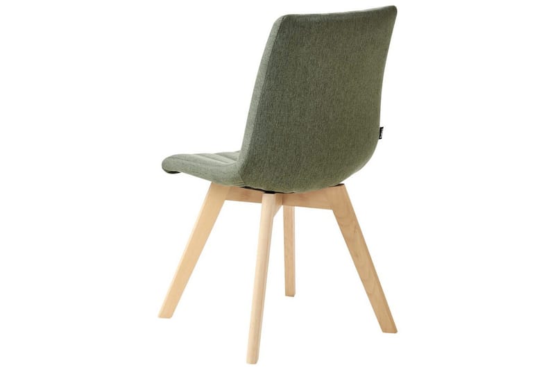 Set med 2 matstolar Calgary - Grönt, ljust trä - Möbler - Stolar & fåtöljer - Matstol & köksstol