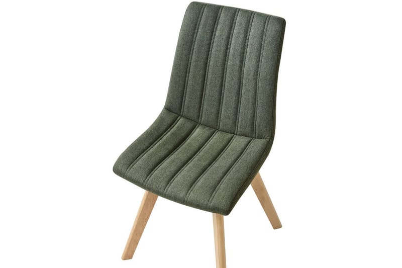 Set med 2 matstolar Calgary - Grönt, ljust trä - Möbler - Stolar & fåtöljer - Matstol & köksstol