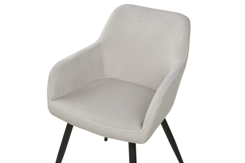 Set med 2 matstolar Casmalia - Beige, svart - Möbler - Stolar & fåtöljer - Matstol & köksstol