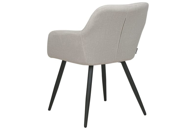 Set med 2 matstolar Casmalia - Beige, svart - Möbler - Stolar & fåtöljer - Matstol & köksstol