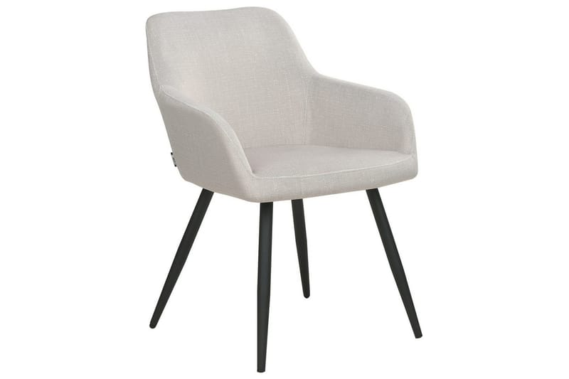 Set med 2 matstolar Casmalia - Beige, svart - Möbler - Stolar & fåtöljer - Matstol & köksstol