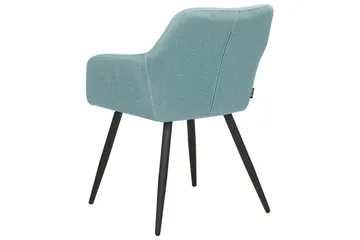 Set med 2 matstolar Casmalia - Blå, Svart - Möbler - Stolar & fåtöljer - Matstol & köksstol