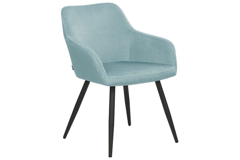 Set med 2 matstolar Casmalia - Blå, Svart - Möbler - Stolar & fåtöljer - Matstol & köksstol