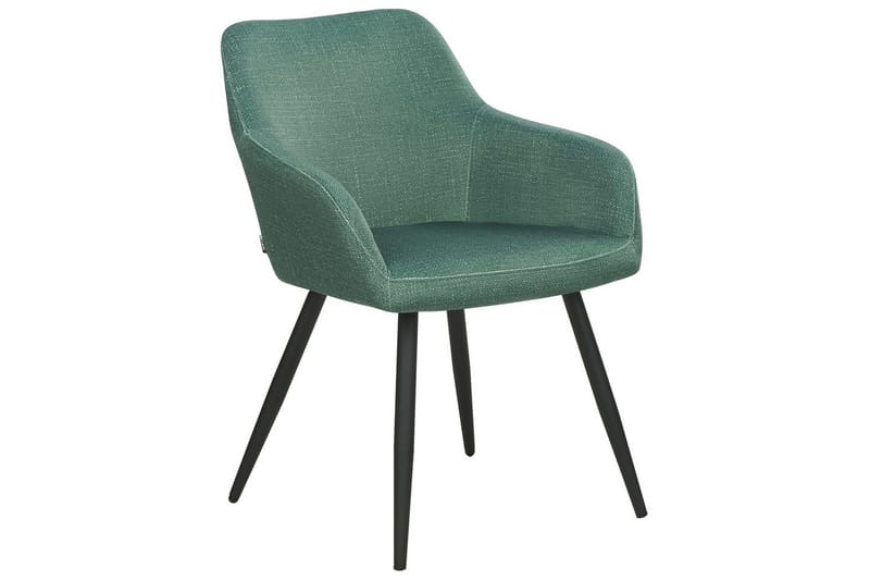 Set med 2 matstolar Casmalia - Grön, Svart - Möbler - Stolar & fåtöljer - Matstol & köksstol