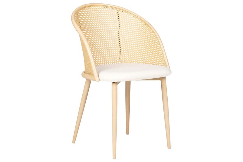 Set med 2 matstolar Cornell - Ljus trä, beige - Möbler - Stolar & fåtöljer - Matstol & köksstol