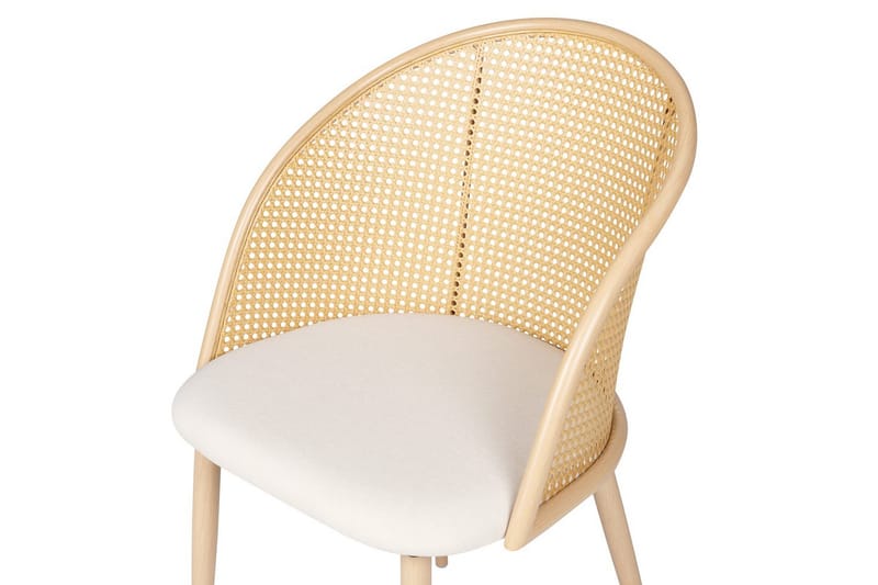 Set med 2 matstolar Cornell - Ljus trä, beige - Möbler - Stolar & fåtöljer - Matstol & köksstol