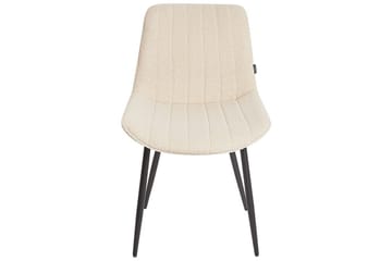 Set med 2 matstolar Dubrovnik - Beige, svart/Bouclé - Möbler - Stolar & fåtöljer - Matstol & köksstol