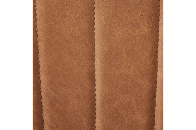 Set med 2 matstolar Dubrovnik - Brun, Svart/Konstläder - Möbler - Stolar & fåtöljer - Matstol & köksstol