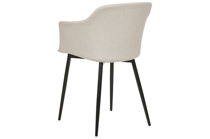 Set med 2 matstolar Elim - Beige, svart - Möbler - Stolar & fåtöljer - Matstol & köksstol