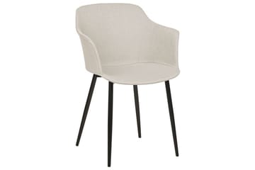 Set med 2 matstolar Elim - Beige, svart - Möbler - Stolar & fåtöljer - Matstol & köksstol