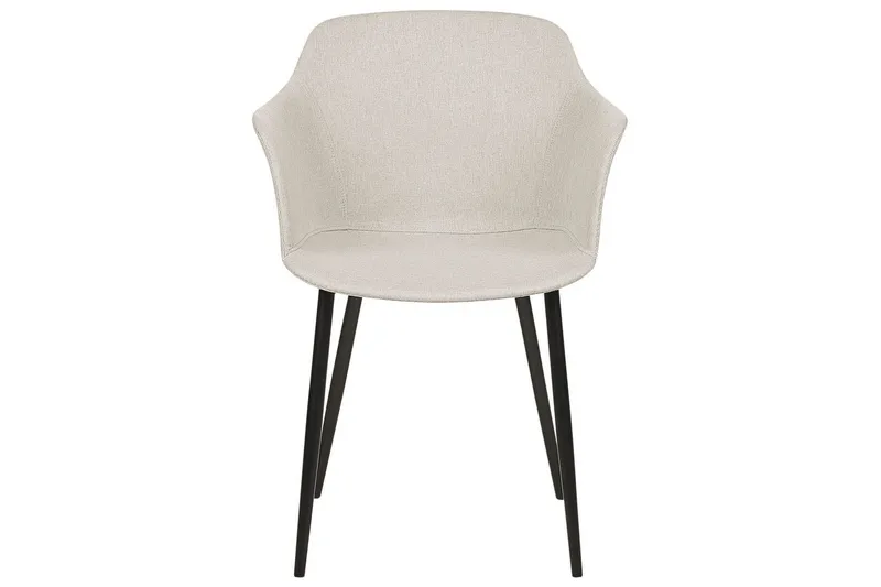 Set med 2 matstolar Elim - Beige, svart - Möbler - Stolar & fåtöljer - Matstol & köksstol