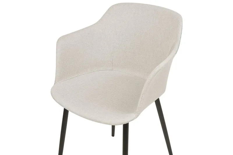 Set med 2 matstolar Elim - Beige, svart - Möbler - Stolar & fåtöljer - Matstol & köksstol