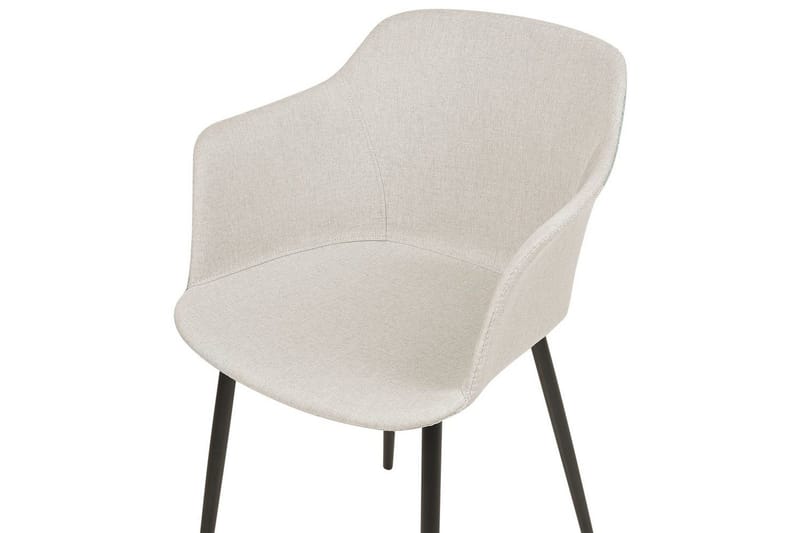Set med 2 matstolar Elim - Beige, svart - Möbler - Stolar & fåtöljer - Matstol & köksstol