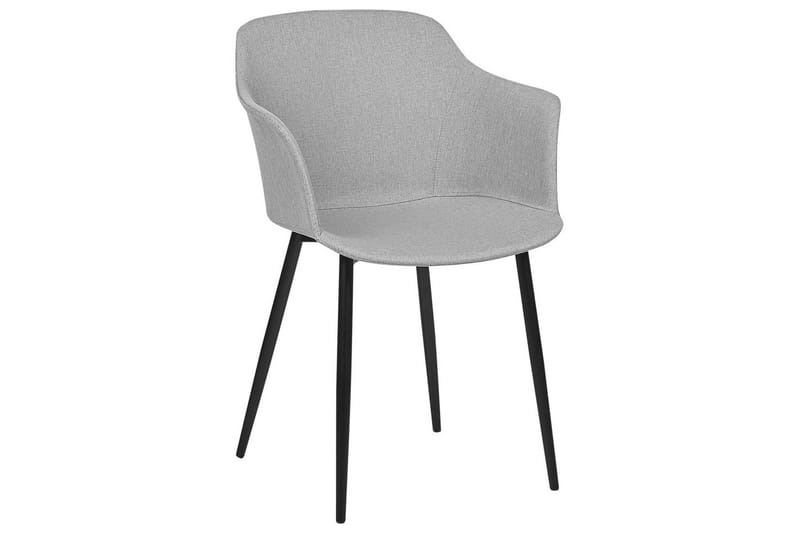 Set med 2 matstolar Elim - Grå, svart - Möbler - Stolar & fåtöljer - Matstol & köksstol