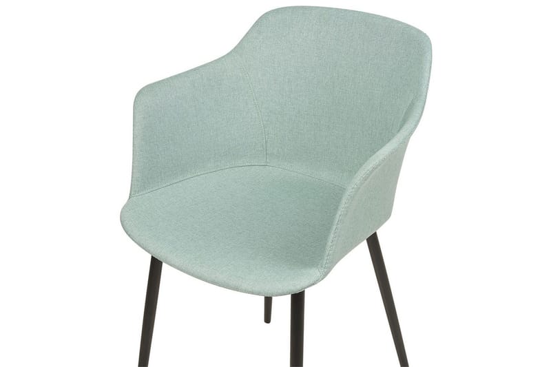 Set med 2 matstolar Elim - Mintgrön, Svart - Möbler - Stolar & fåtöljer - Matstol & köksstol
