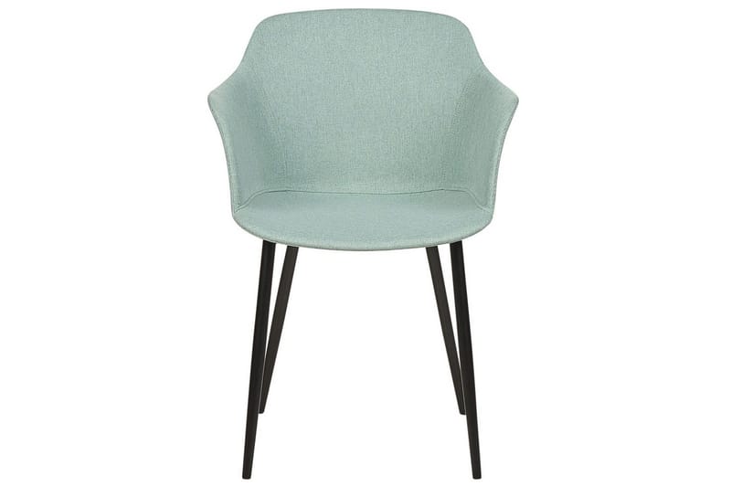 Set med 2 matstolar Elim - Mintgrön, Svart - Möbler - Stolar & fåtöljer - Matstol & köksstol