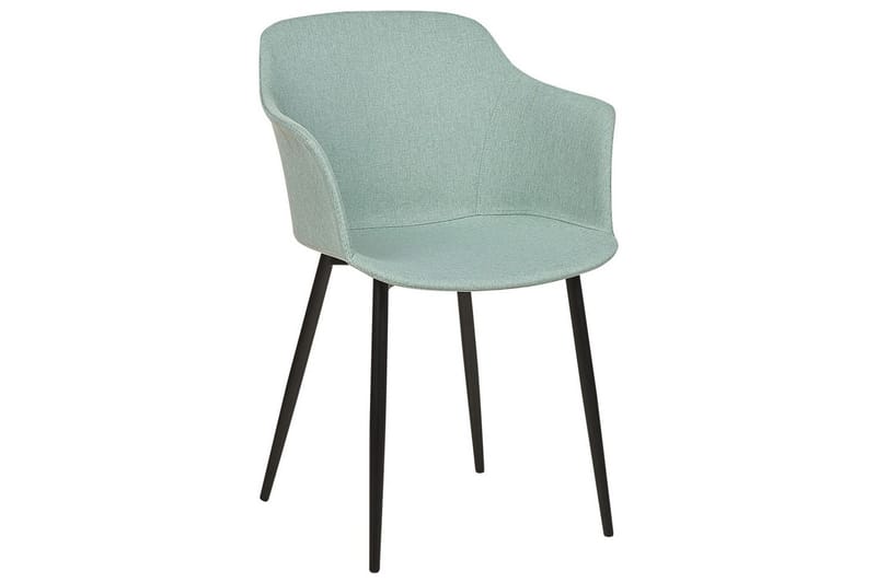 Set med 2 matstolar Elim - Mintgrön, Svart - Möbler - Stolar & fåtöljer - Matstol & köksstol