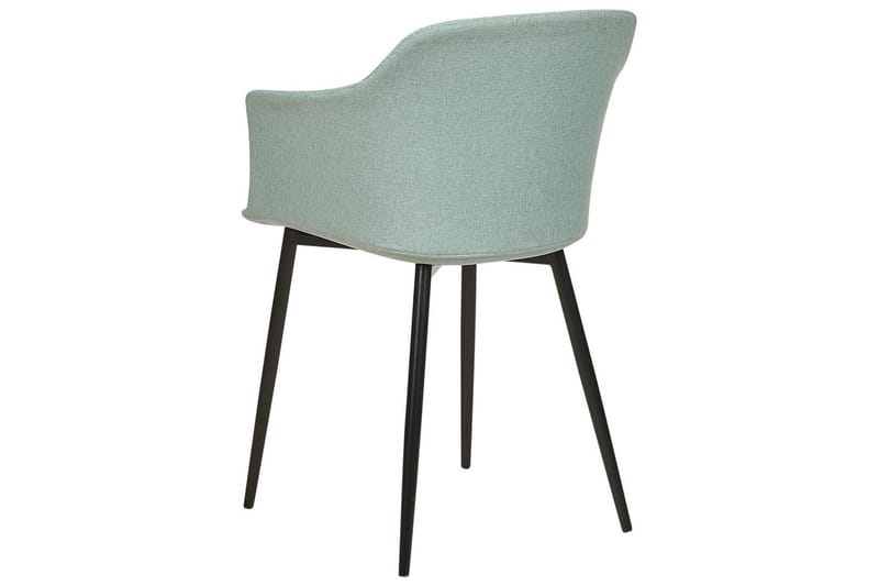 Set med 2 matstolar Elim - Mintgrön, Svart - Möbler - Stolar & fåtöljer - Matstol & köksstol