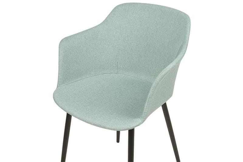 Set med 2 matstolar Elim - Mintgrön, Svart - Möbler - Stolar & fåtöljer - Matstol & köksstol