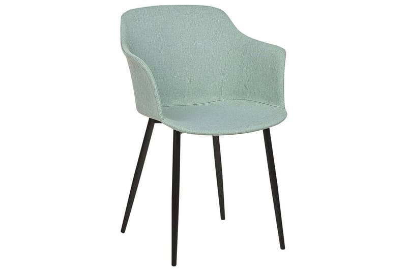 Set med 2 matstolar Elim - Mintgrön, Svart - Möbler - Stolar & fåtöljer - Matstol & köksstol