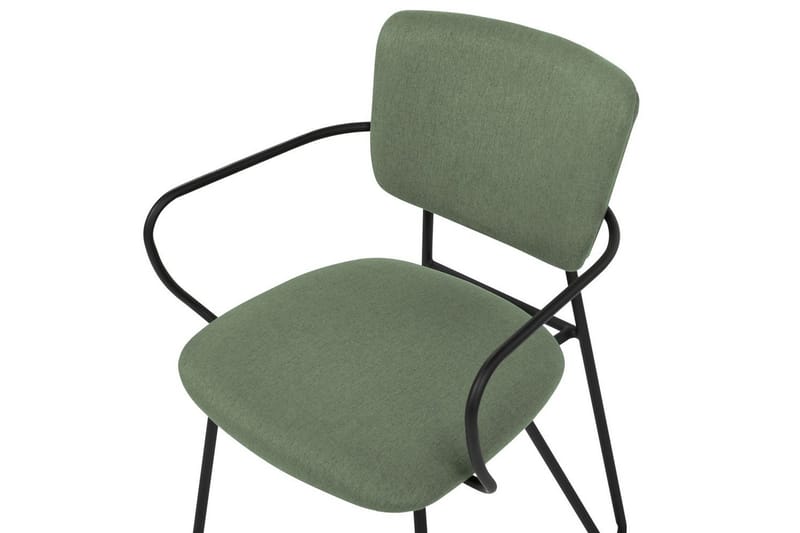 Set med 2 matstolar Elko - Grön, Svart - Möbler - Stolar & fåtöljer - Matstol & köksstol