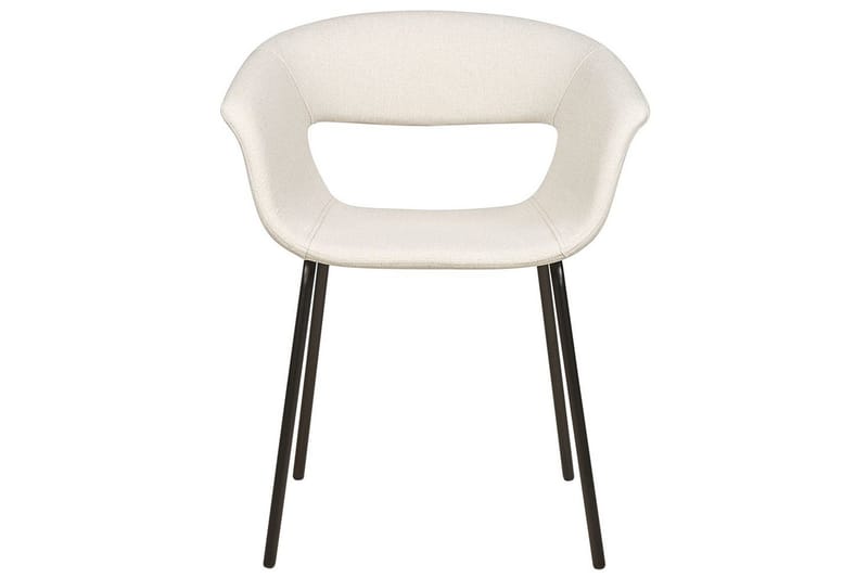Set med 2 matstolar Elma - Beige, svart - Möbler - Stolar & fåtöljer - Matstol & köksstol