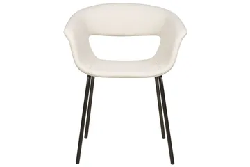 Set med 2 matstolar Elma - Beige, svart - Möbler - Stolar & fåtöljer - Matstol & köksstol