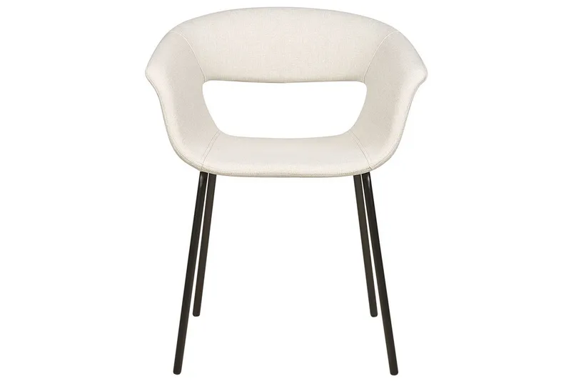 Set med 2 matstolar Elma - Beige, svart - Möbler - Stolar & fåtöljer - Matstol & köksstol