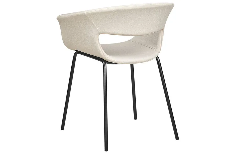 Set med 2 matstolar Elma - Beige, svart - Möbler - Stolar & fåtöljer - Matstol & köksstol