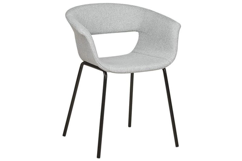 Set med 2 matstolar Elma - Grå, svart - Möbler - Stolar & fåtöljer - Matstol & köksstol