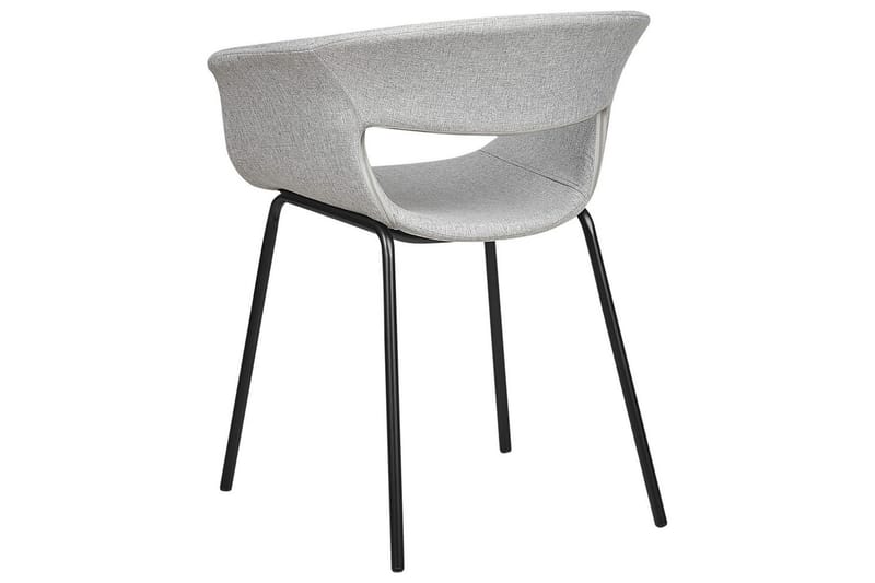 Set med 2 matstolar Elma - Grå, svart - Möbler - Stolar & fåtöljer - Matstol & köksstol