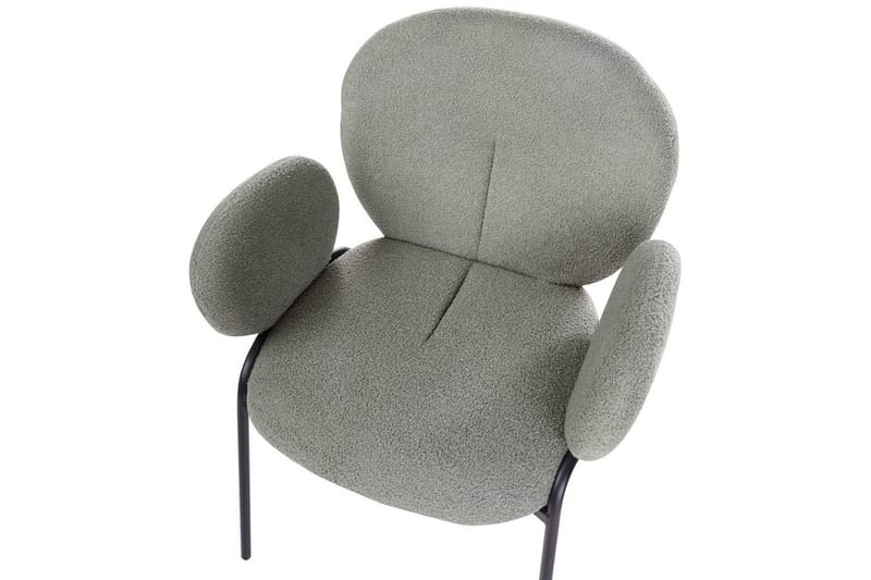 Set med 2 matstolar Ely - Grön, Svart - Möbler - Stolar & fåtöljer - Matstol & köksstol