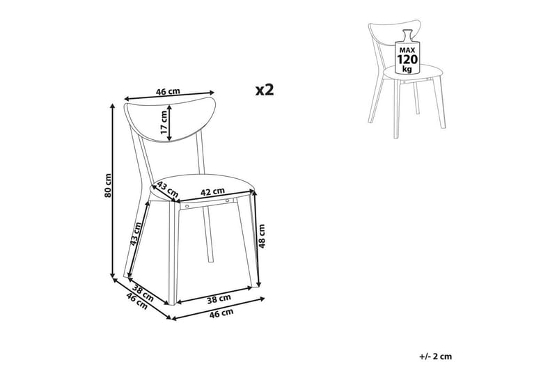 Set med 2 matstolar Erie - Möbler - Stolar & fåtöljer - Matstol & köksstol