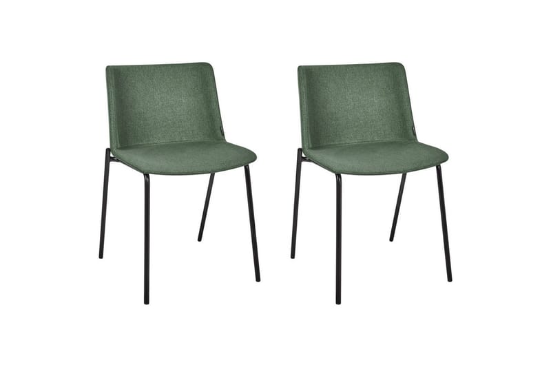 Set med 2 matstolar Esbon - Grön, Svart - Möbler - Stolar & fåtöljer - Matstol & köksstol