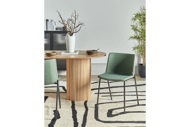 Set med 2 matstolar Esbon - Grön, Svart - Möbler - Stolar & fåtöljer - Matstol & köksstol