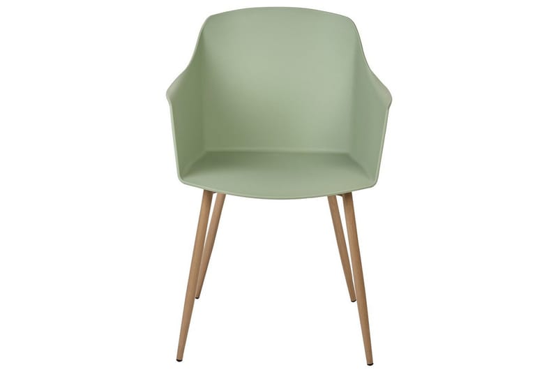 Set med 2 matstolar Fonda ll - Grönt, ljust trä - Möbler - Stolar & fåtöljer - Matstol & köksstol