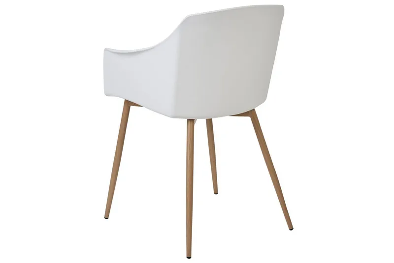 Set med 2 matstolar Fonda ll - Vit, ljust trä - Möbler - Stolar & fåtöljer - Matstol & köksstol