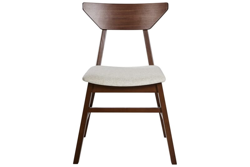 Set med 2 matstolar Hopkins - Brun, Beige - Möbler - Stolar & fåtöljer - Matstol & köksstol