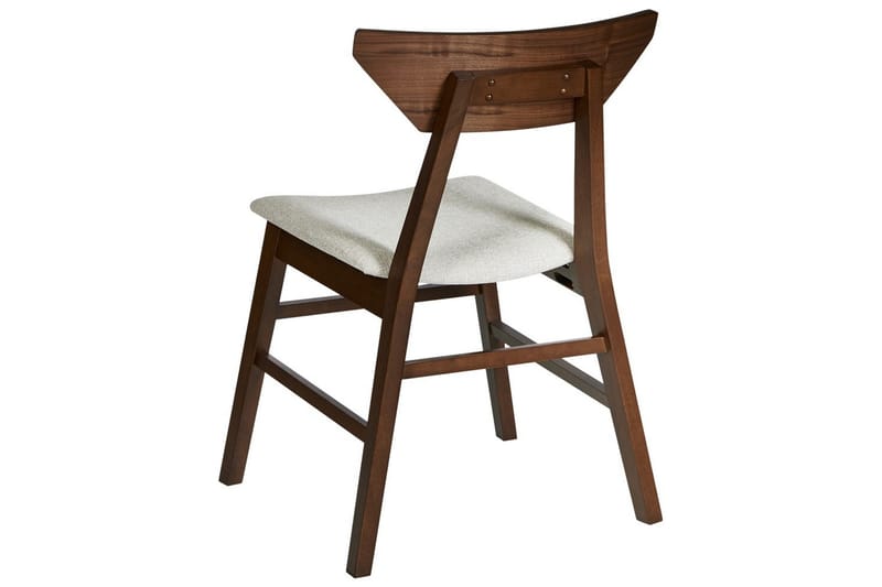 Set med 2 matstolar Hopkins - Brun, Beige - Möbler - Stolar & fåtöljer - Matstol & köksstol
