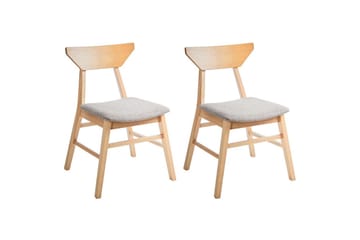 Set med 2 matstolar Hopkins - Brun, Taupe - Möbler - Stolar & fåtöljer - Matstol & köksstol