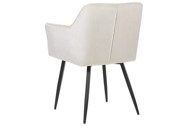 Set med 2 matstolar Jasmin - Beige, svart - Möbler - Stolar & fåtöljer - Matstol & köksstol