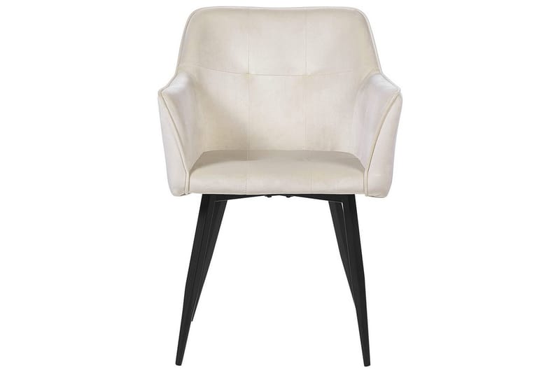 Set med 2 matstolar Jasmin - Beige, svart - Möbler - Stolar & fåtöljer - Matstol & köksstol