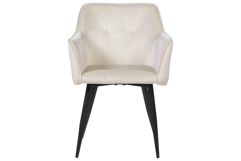 Set med 2 matstolar Jasmin - Beige, svart - Möbler - Stolar & fåtöljer - Matstol & köksstol