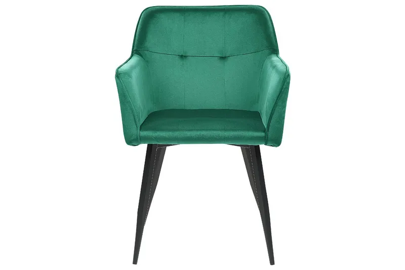 Set med 2 matstolar Jasmin - Grön, Svart - Möbler - Stolar & fåtöljer - Matstol & köksstol
