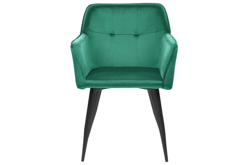 Set med 2 matstolar Jasmin - Grön, Svart - Möbler - Stolar & fåtöljer - Matstol & köksstol