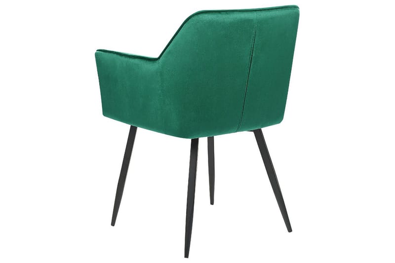 Set med 2 matstolar Jasmin - Grön, Svart - Möbler - Stolar & fåtöljer - Matstol & köksstol