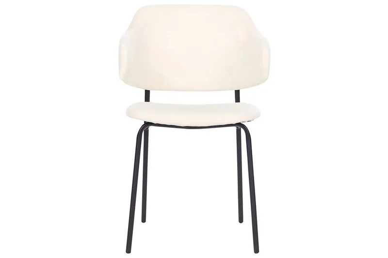 Set med 2 matstolar Kenai - Beige, svart - Möbler - Stolar & fåtöljer - Matstol & köksstol